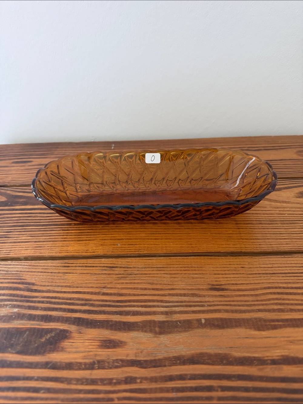 Vintage amber Indiana glass Serving Dish